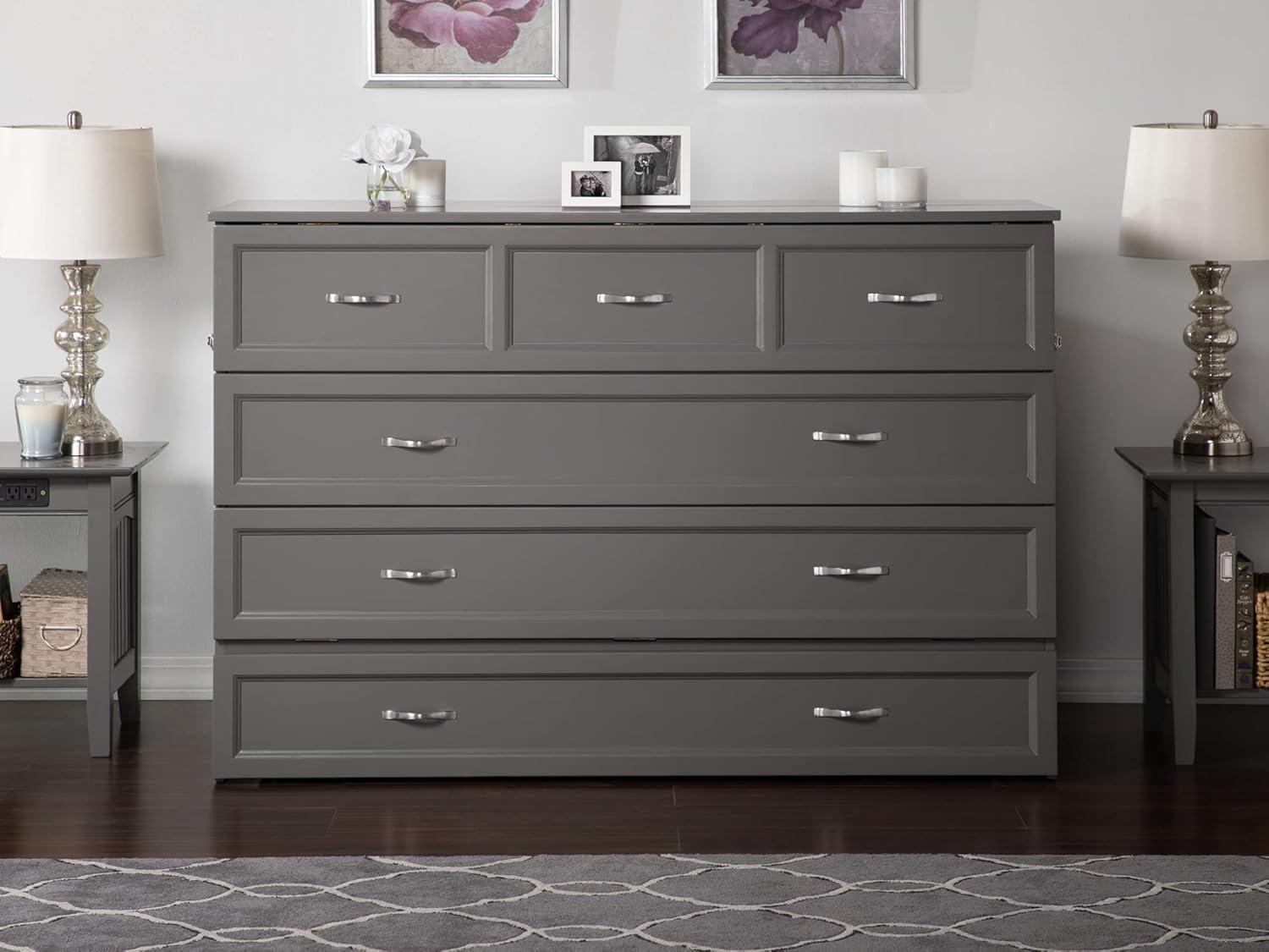 Queen Deerfield Murphy Bed Chest - AFI