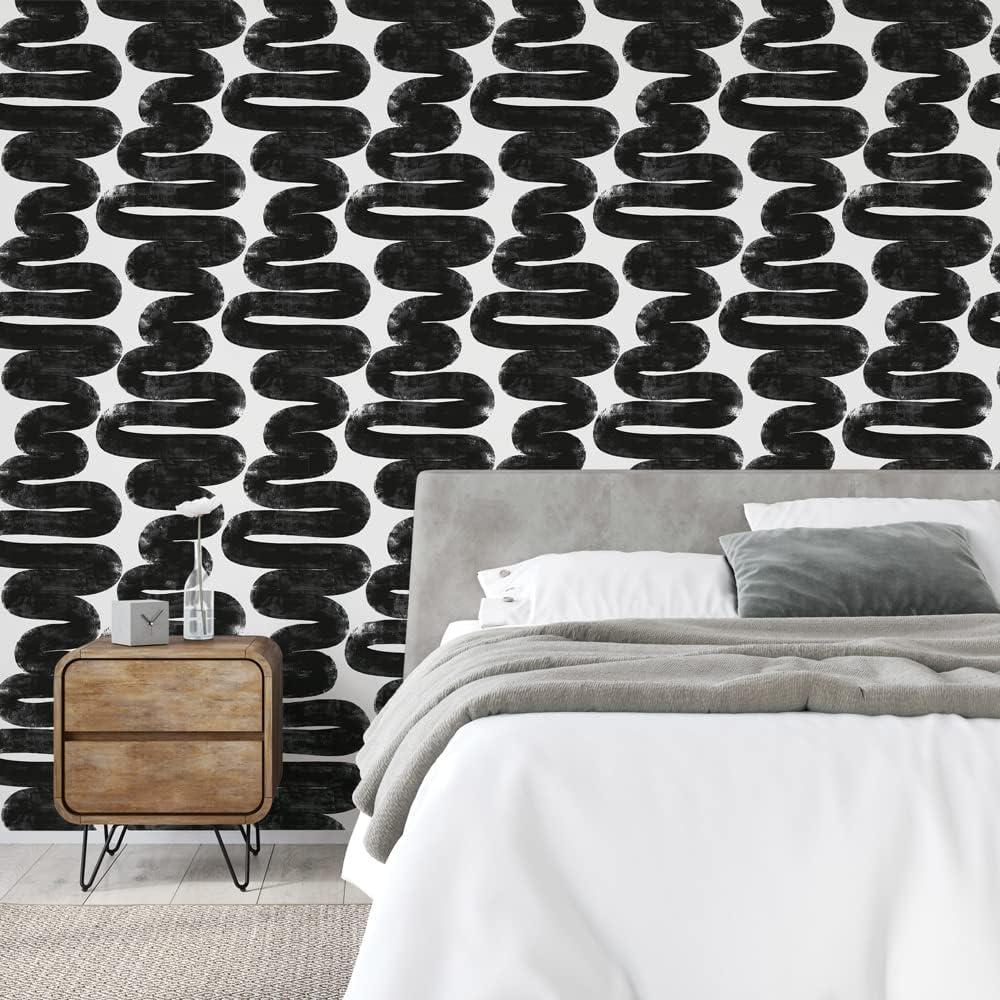 Wiggle Room Peel and Stick Wallpaper By Bobby Berk