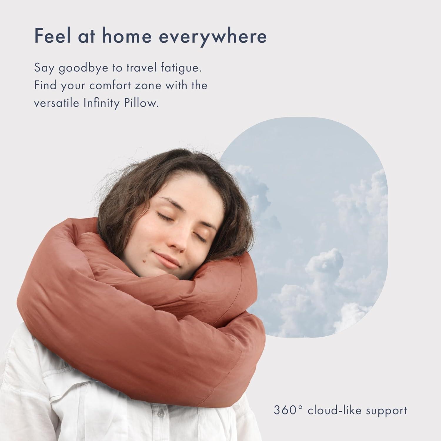 Infinity Travel - Infinity Pillow - Terracotta