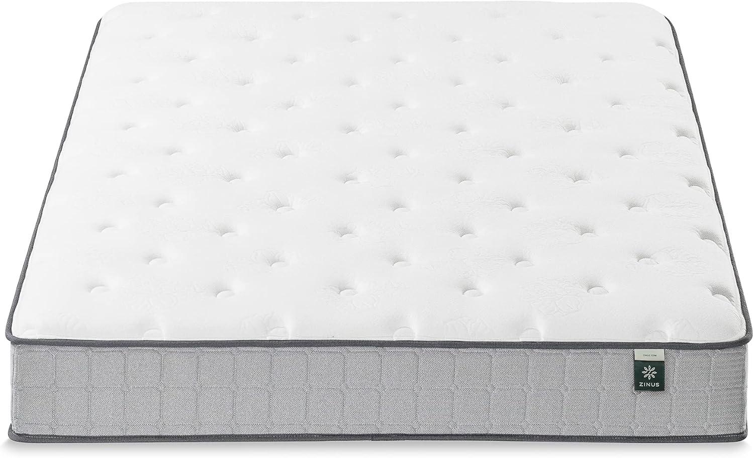 Zinus Comfort Support Cooling Gel Memory Foam, Twin, Tight Top 10" Hybrid Mattress with Pocket Spring