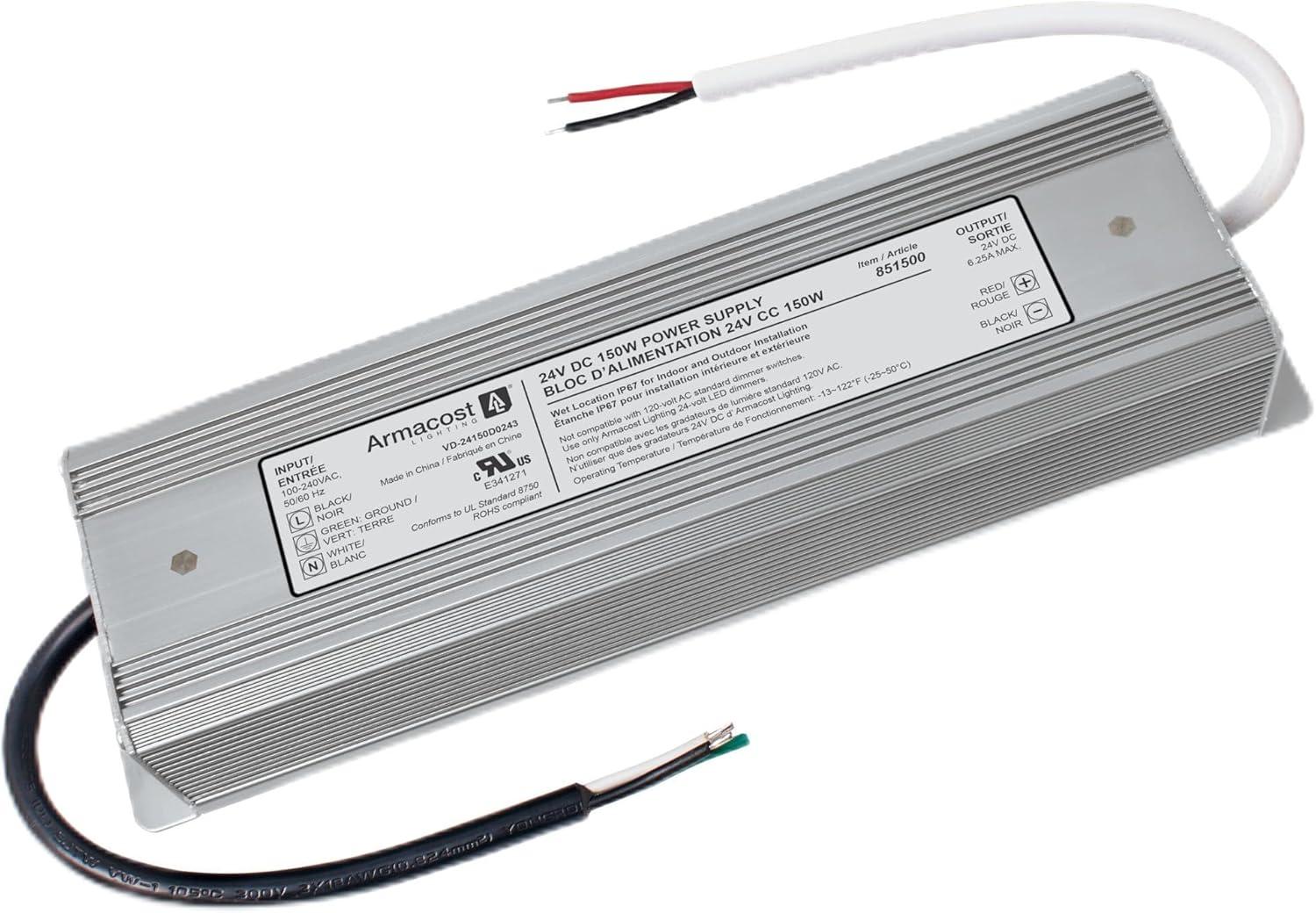 Standard Indoor/Outdoor LED Driver 24V DC, 150W Electronic Transformer