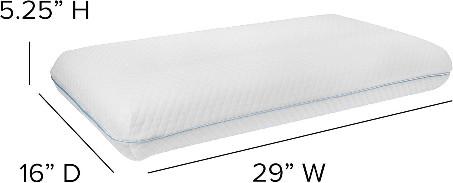 Hypoallergenic Queen Memory Foam Cooling Gel Pillow