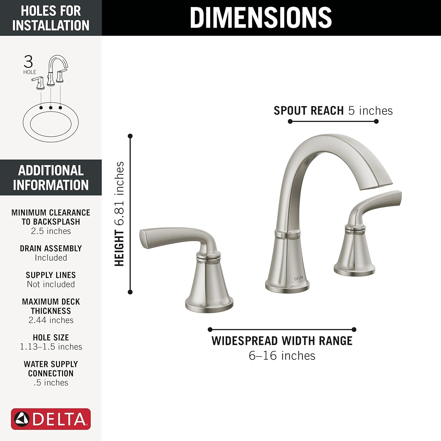 Geist™ Two Handle Widespread Bathroom Faucet
