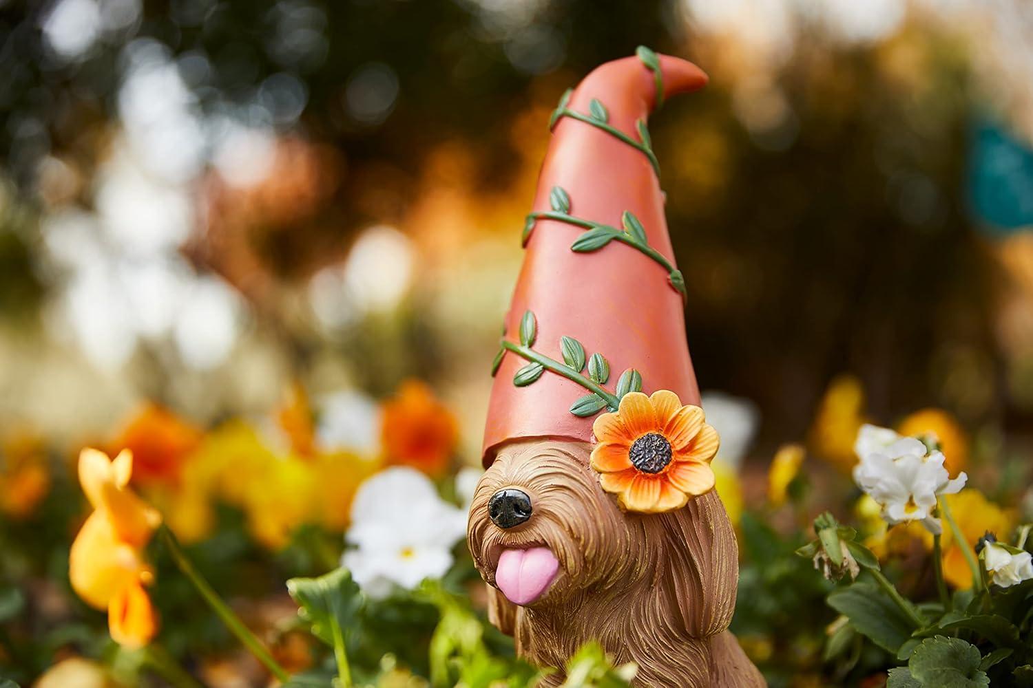Original Doodle Gnome - Garden Gnomes Outdoor Dog Statue, Garden Décor, Cute Garden Sculptures & Statues