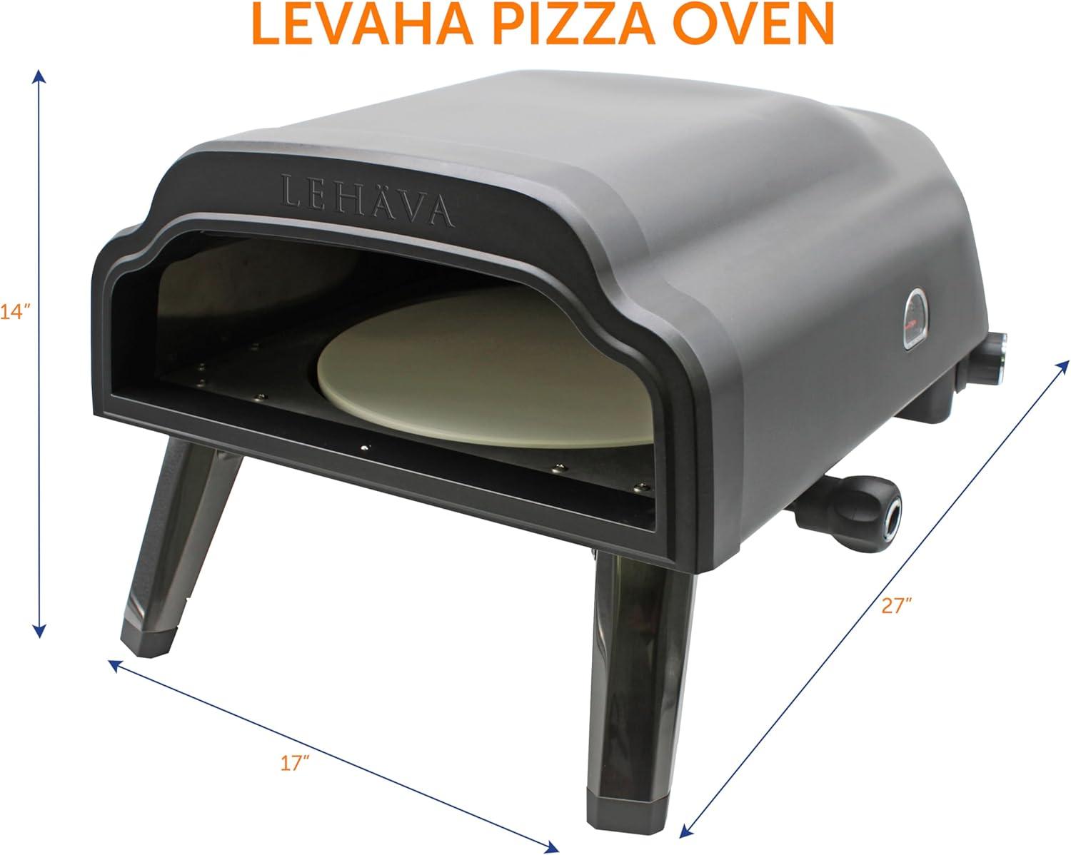 Flame King Flame King LEHAVA 14-inch Portable Outdoor Propane Pizza Oven for Camping and Outdoor Cooking