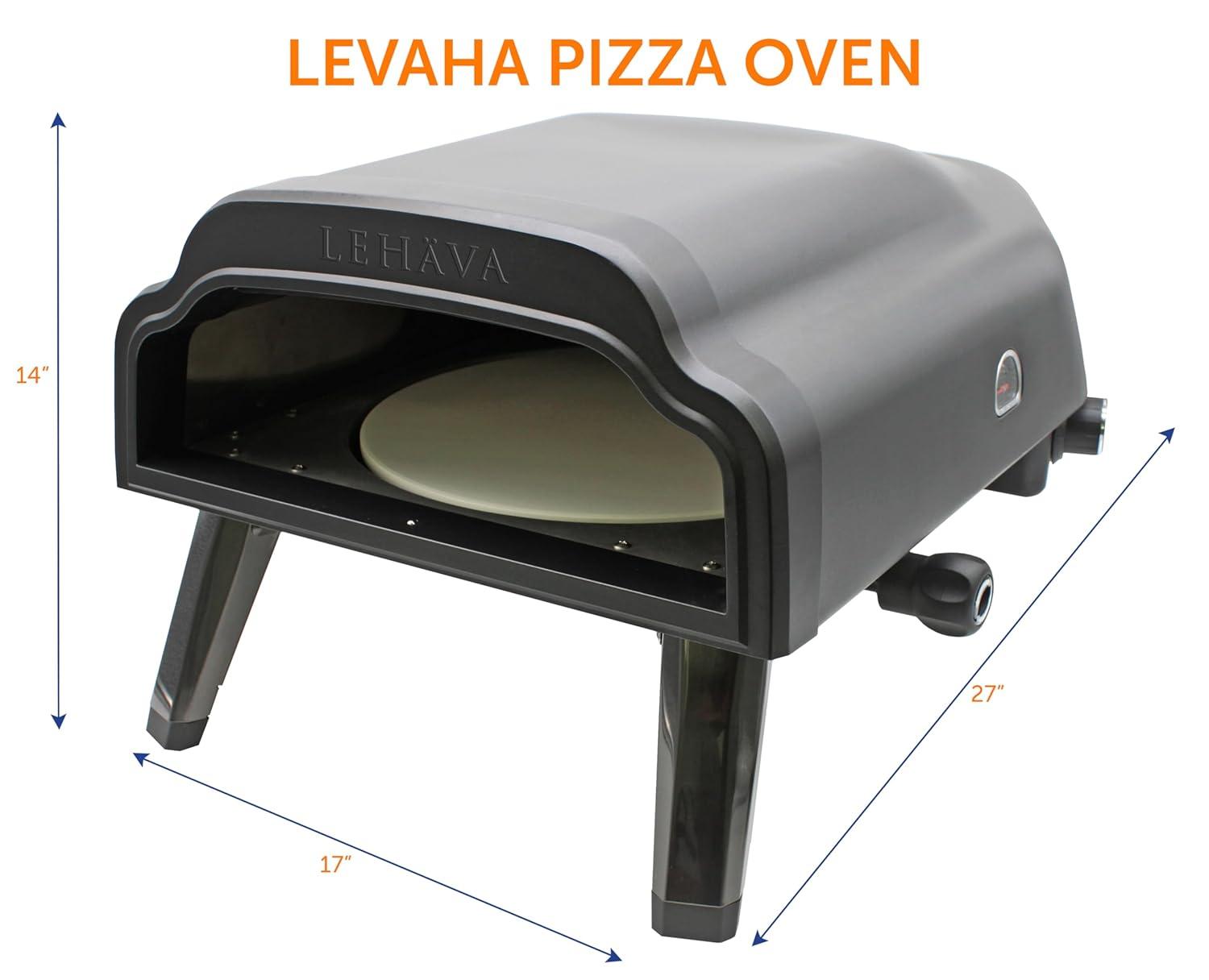Flame King Flame King LEHAVA 14-inch Portable Outdoor Propane Pizza Oven for Camping and Outdoor Cooking