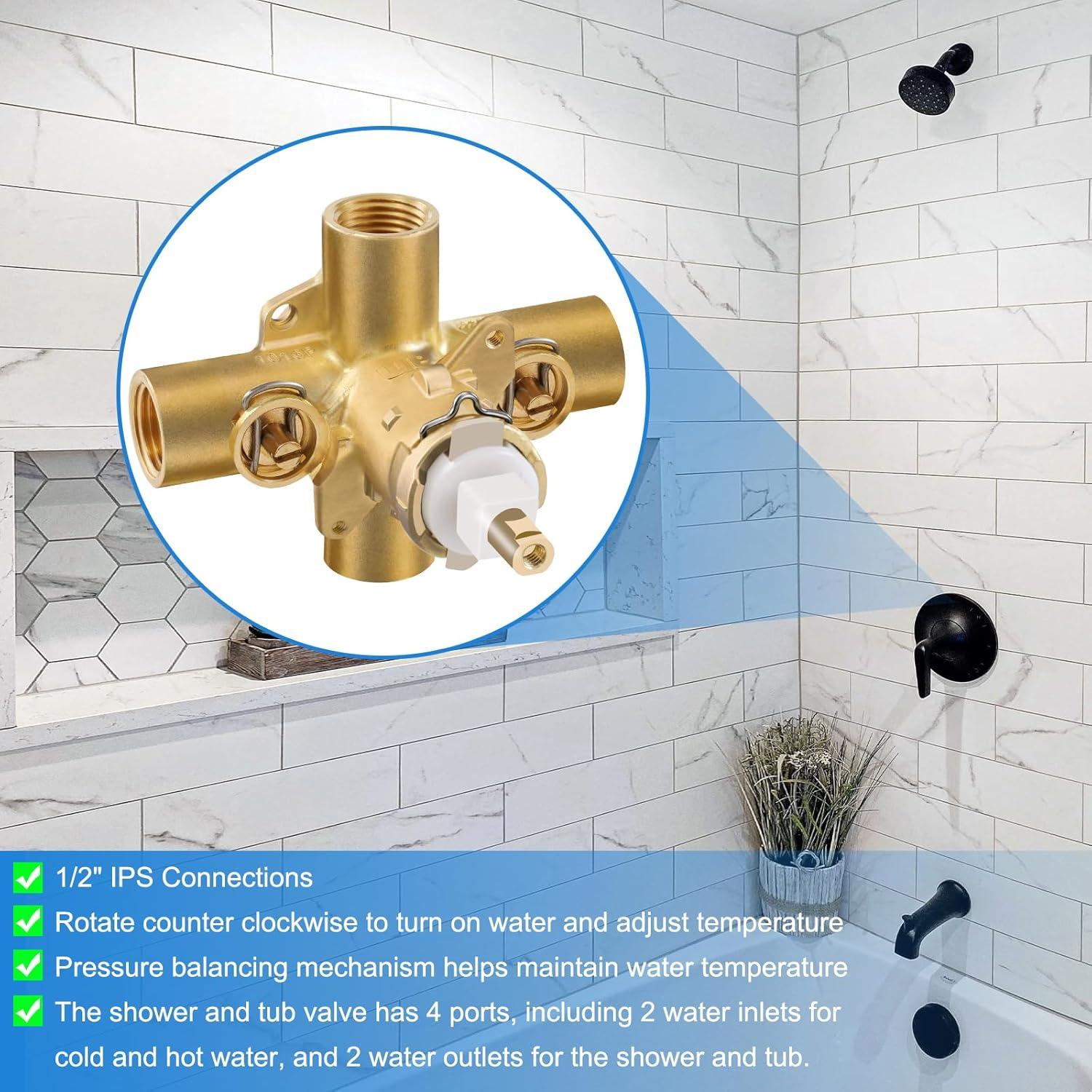 M-Pact Posi-Temp IPS Connection Pressure Balancing Valve