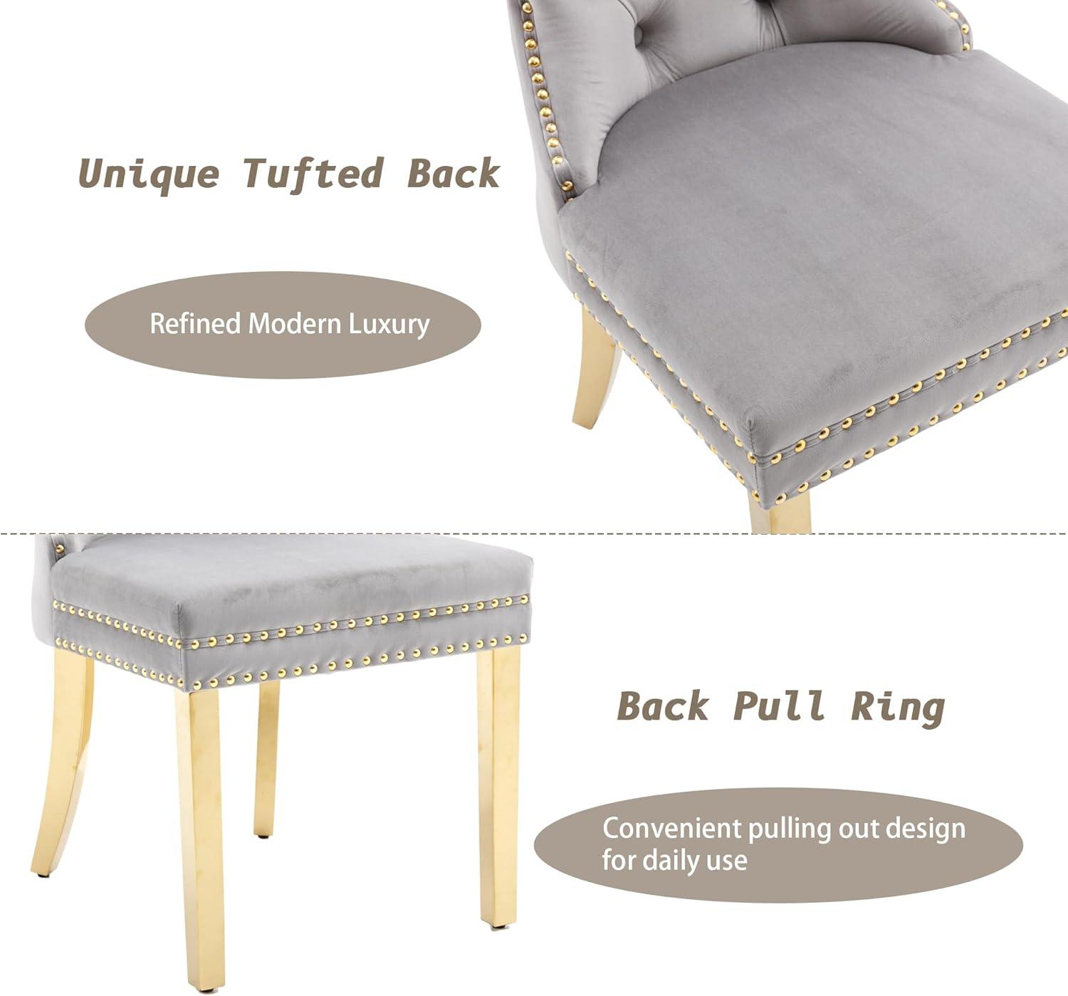 Kiliam Tufted Upholstered Back Side Chair Dining Chair