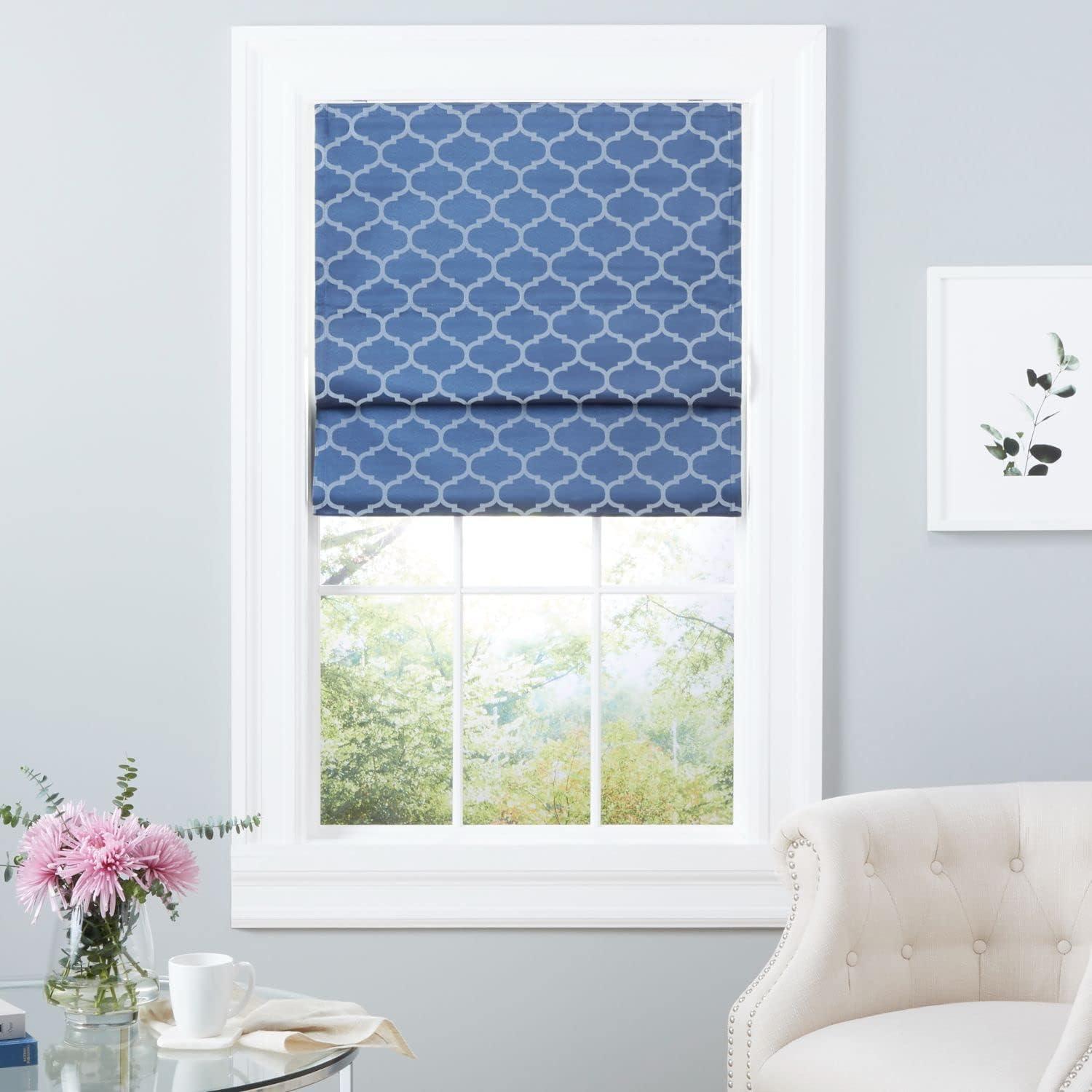 Montague Trellis Blackout Roman Shade