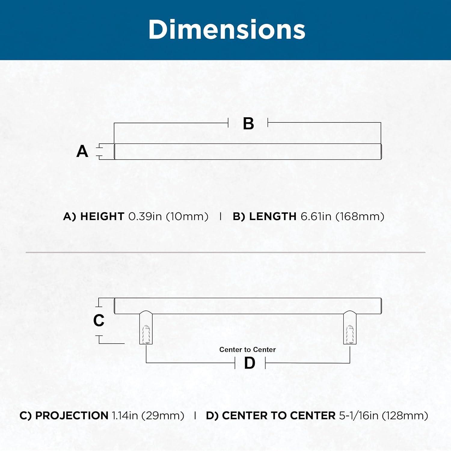 Franklin Brass Simple Round Bar Cabinet Drawer Pull (Set of 30)