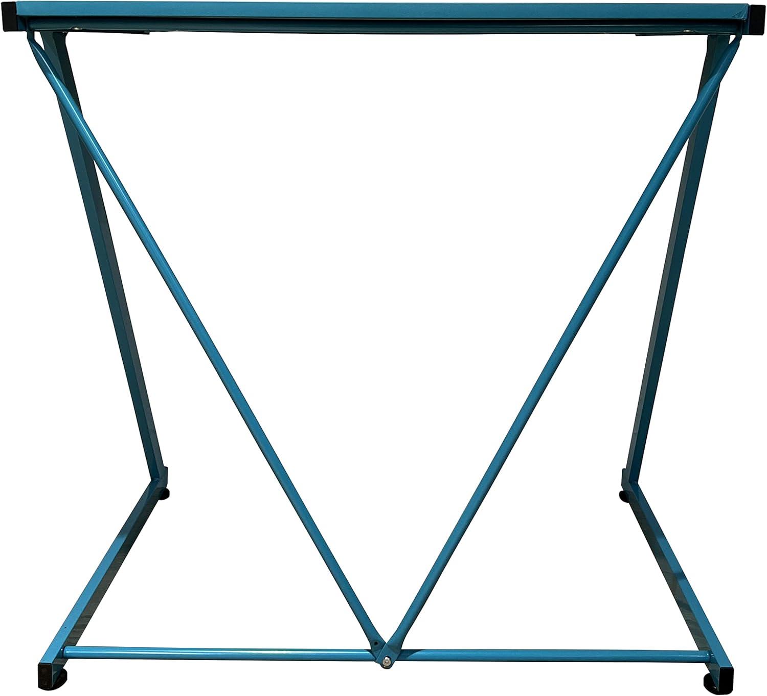 Urban Shop Z-Shaped Student Desk, Blue
