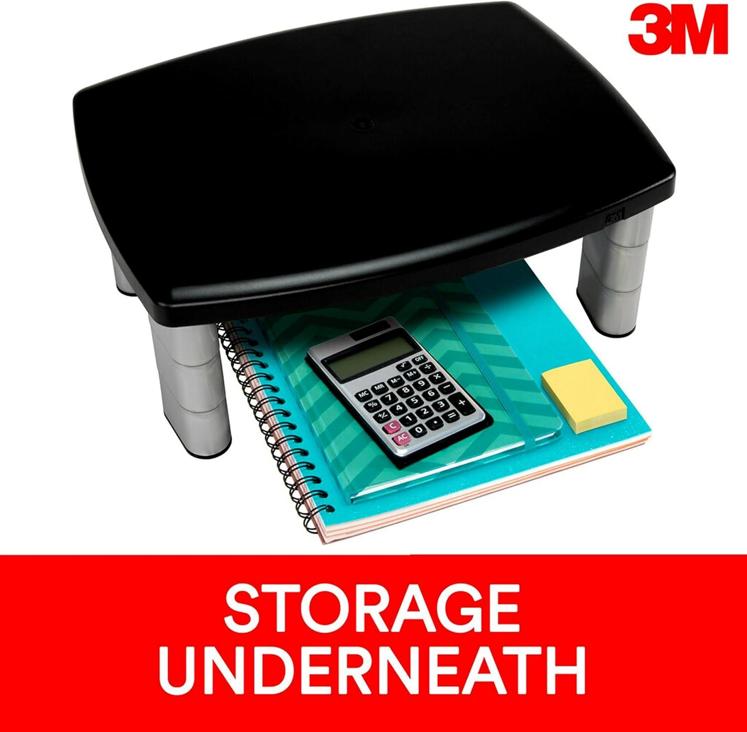 3M 3M Adjustable Height Monitor Stand Plastic Stackable Monitor Stand