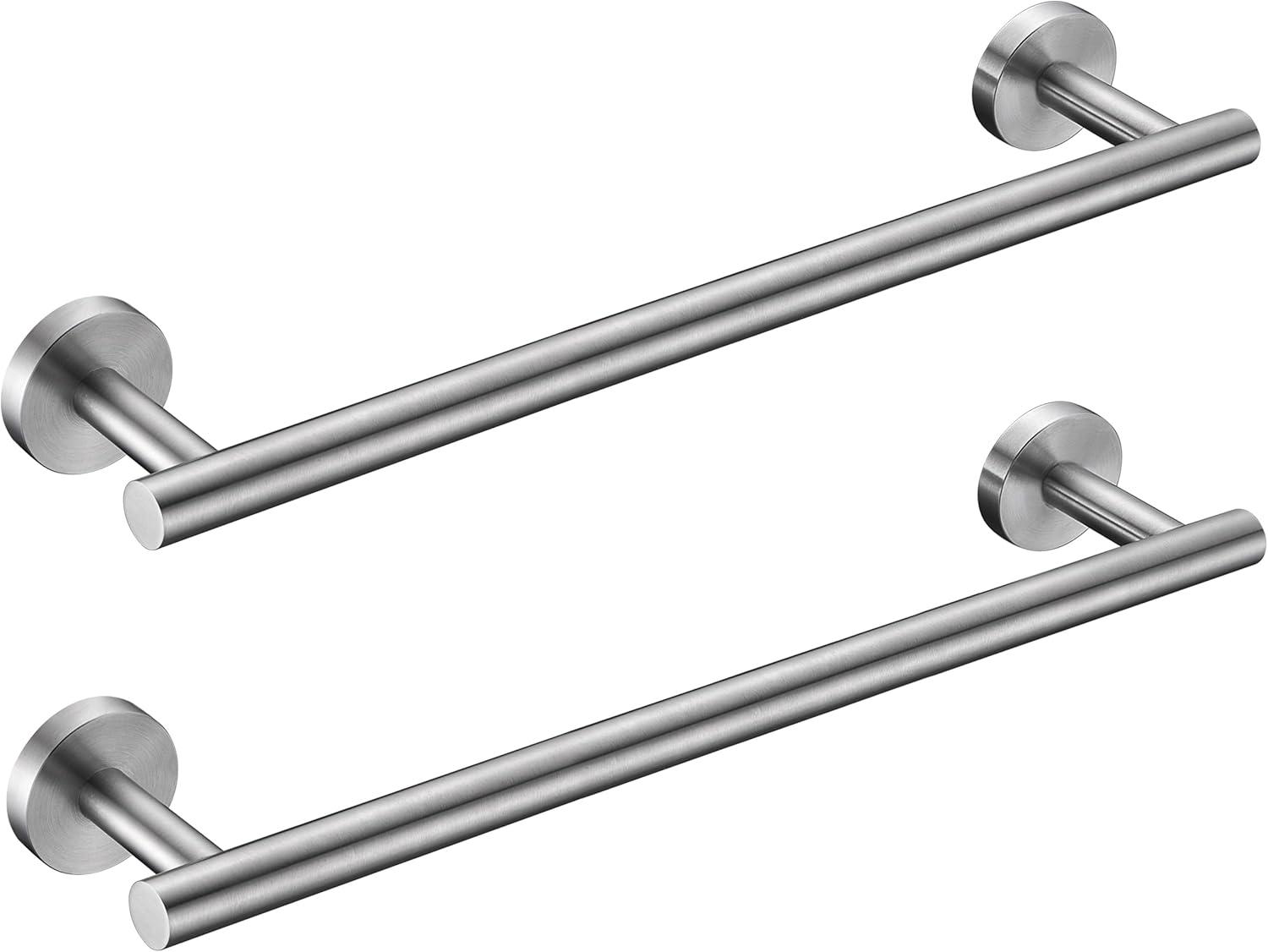 Brushed Nickel Wall Mounted Stainless Steel Towel Bar