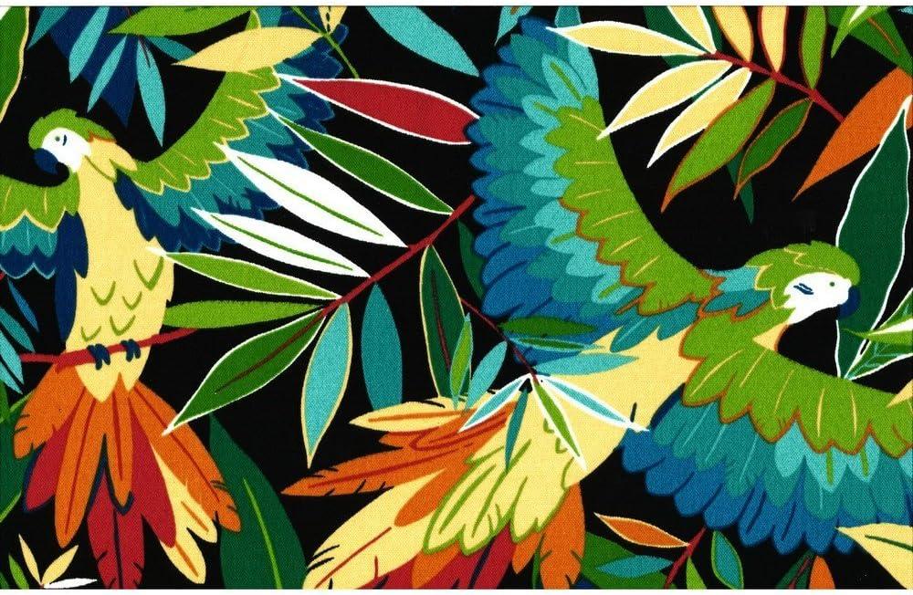 20-inch by 19-inch Spun Polyester Chair Cushion (Set of Four)-Color:Tucuman Ebony