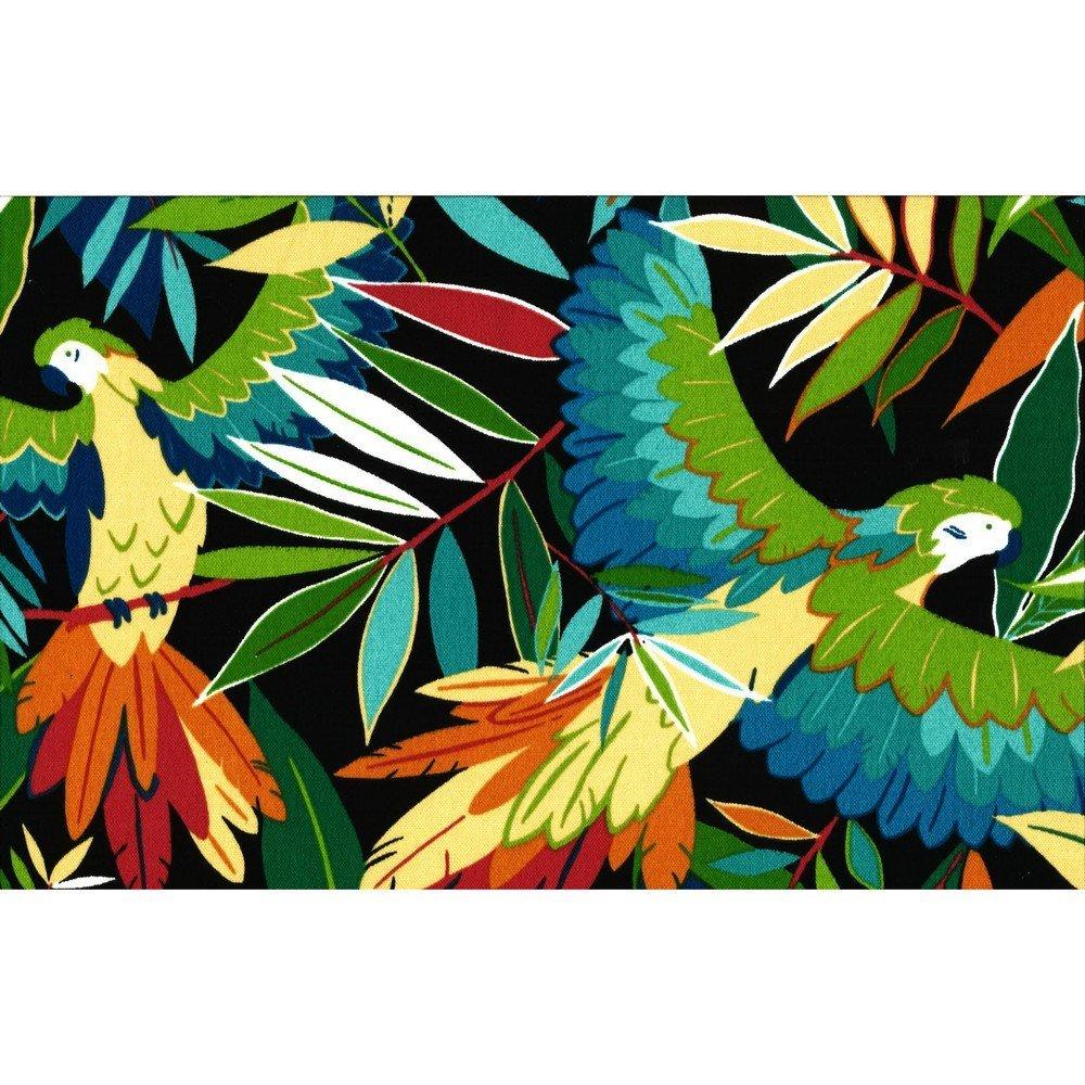 20-inch by 19-inch Spun Polyester Chair Cushion (Set of Four)-Color:Tucuman Ebony