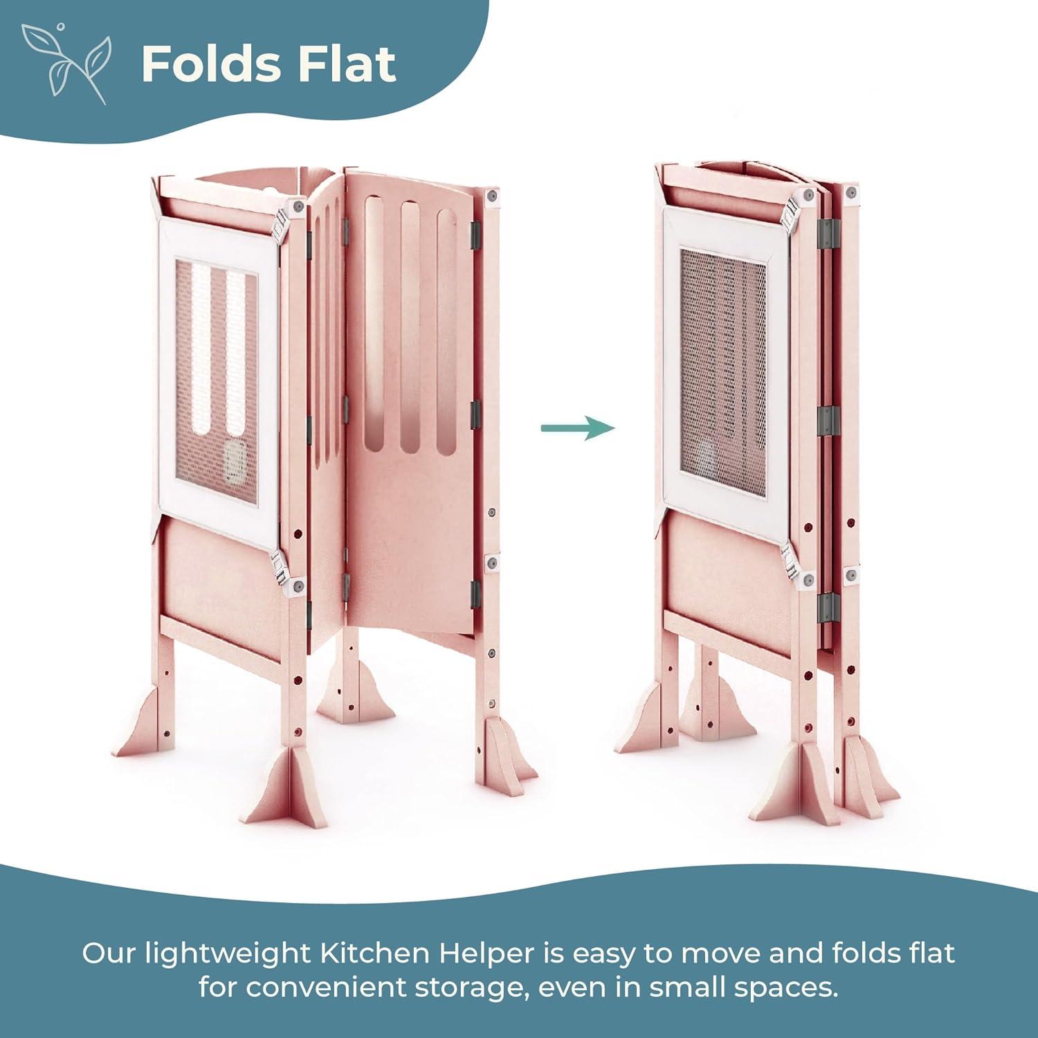 Guidecraft Contemporary Kitchen Helper Foldable Step Stool