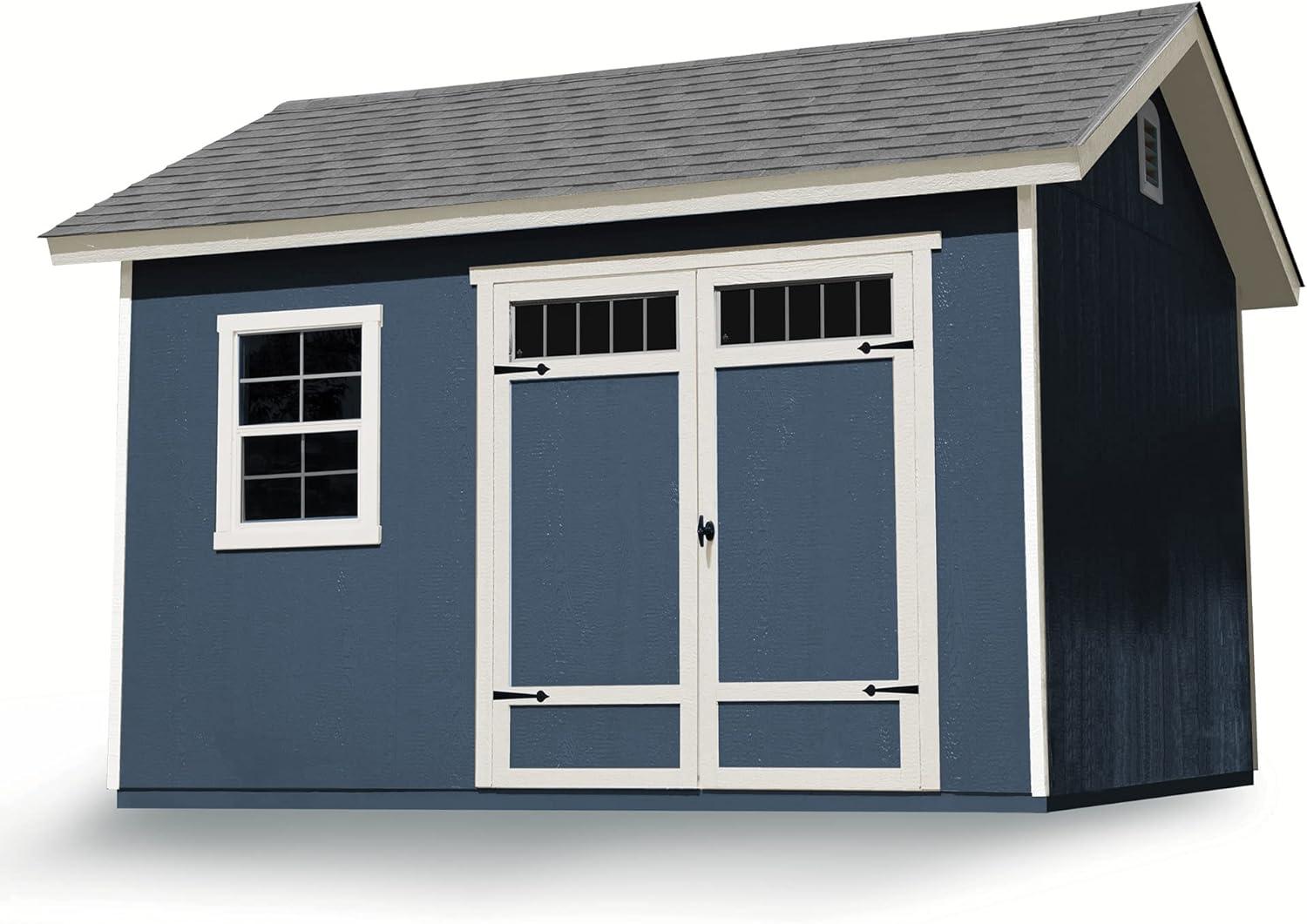 Handy Home Products Beachwood 10 ft. x 12 ft. Wood Storage Shed (with Floor)