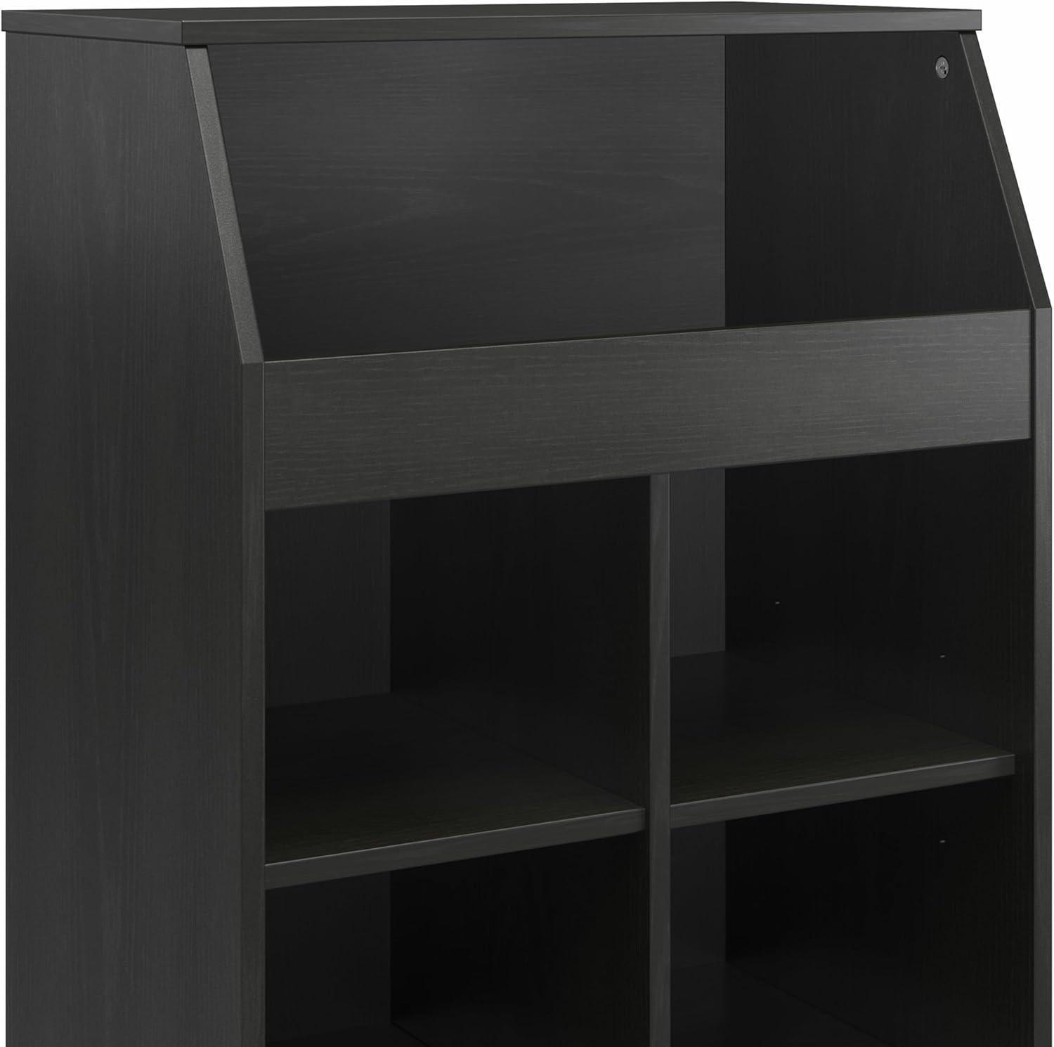 The Loft 1 Drawer Storage Tower, Black Oak