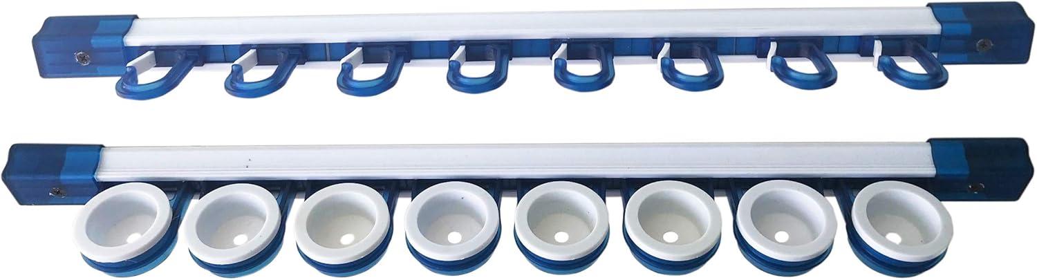 Rush Creek Creations | Fishing Rod Holder, Garage Organization and Wall Storage, for Reels, Gear and Accessories (Vertical/Horizontal Rack)