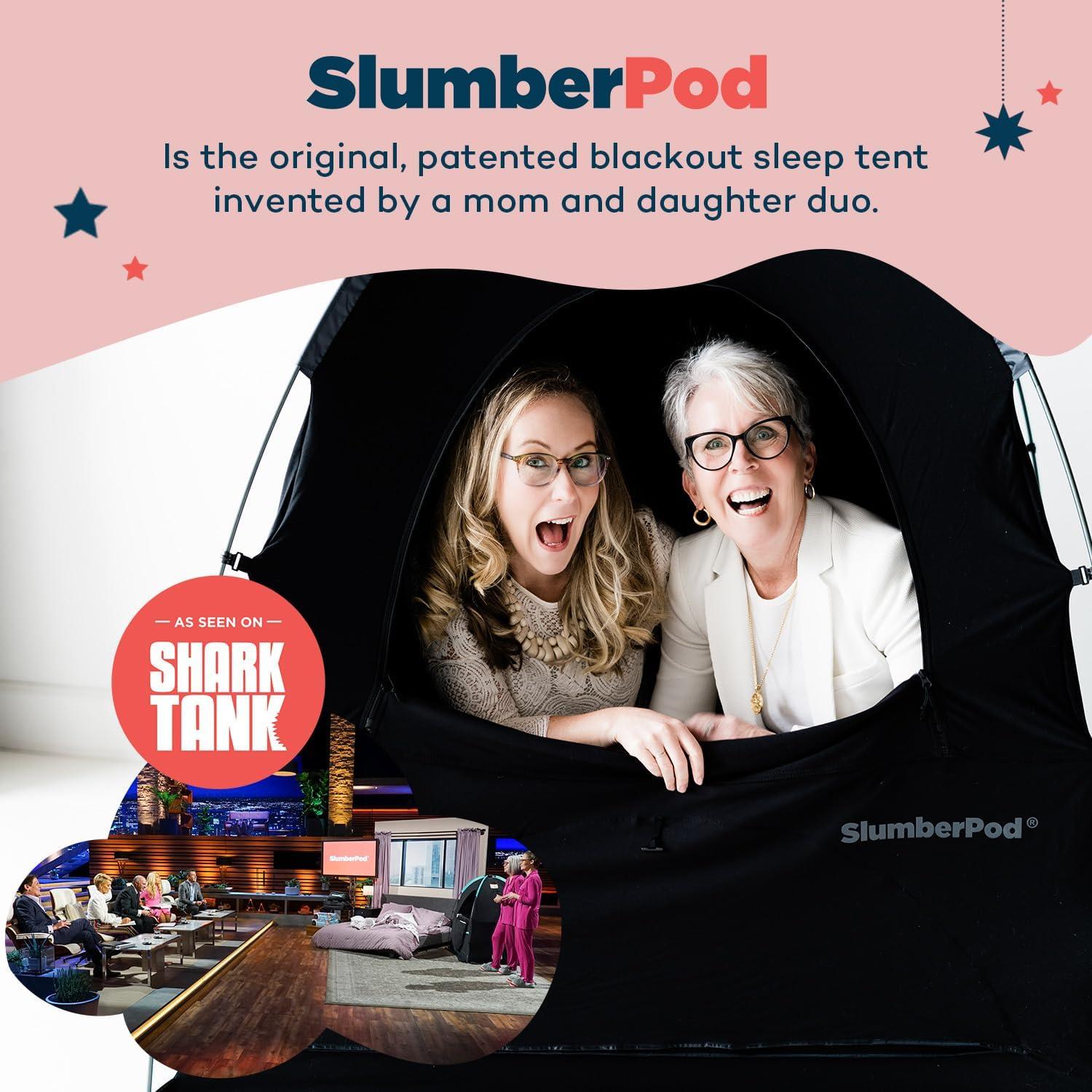 SlumberPod Combo with Fan Blackout Portable Privacy Pod - Black