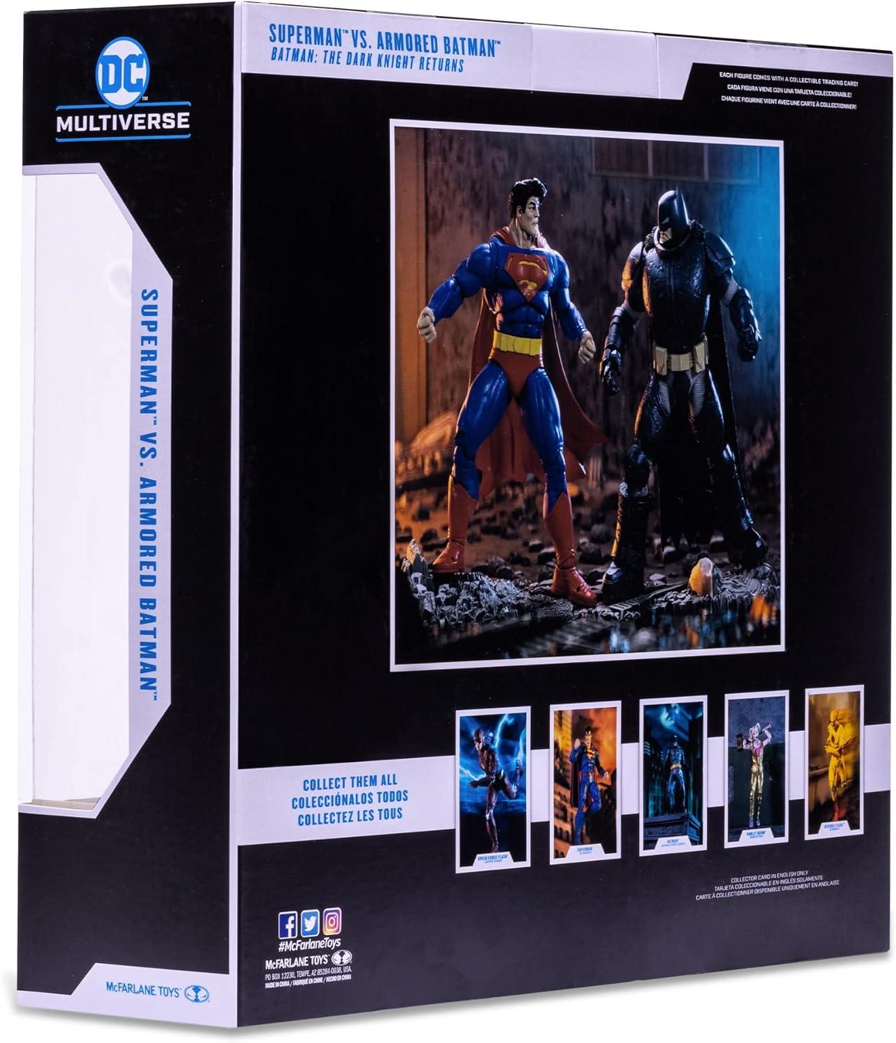 McFarlane DC Multiverse Superman Vs Batman Action Figure 2-Pack (The Dark Knight Returns)