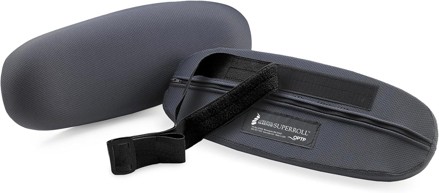 OPTP The Original McKenzie SuperRoll - USA-Made Low Back Lumbar Pillow for Office Chair Lumbar Support, Car Back Support Seat Cushions and Travel