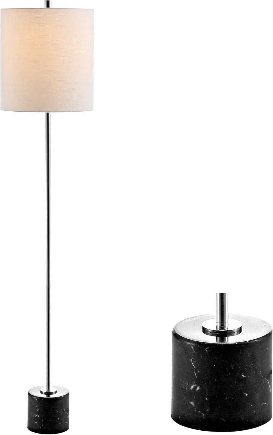 JONATHAN Y Levitt Marble/Metal LED Floor Lamp