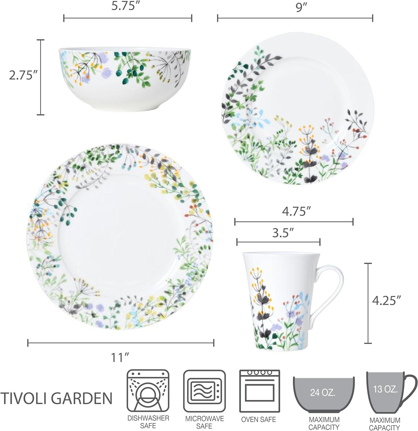 Mikasa Tivoli Garden 16-Piece Dinnerware Set, Service 4