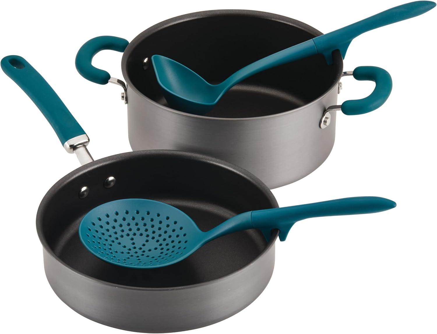 Rachael Ray Rachael Ray Lazy Tool Kitchen / Cooking Utensils Set, 2 Piece, Teal