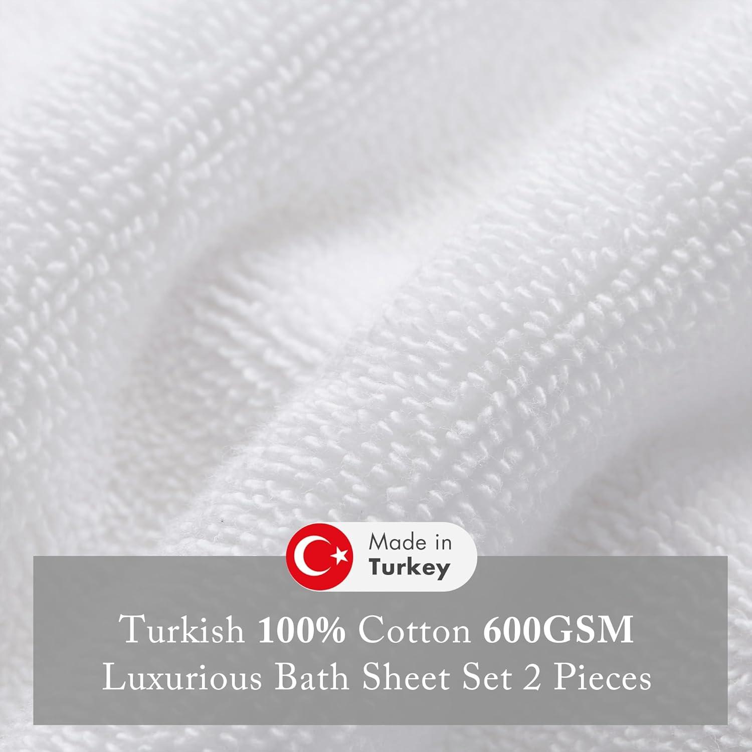 Madison Park Signature Turkish 100% Cotton Bath Sheet 2 Piece Set (Set of 2)