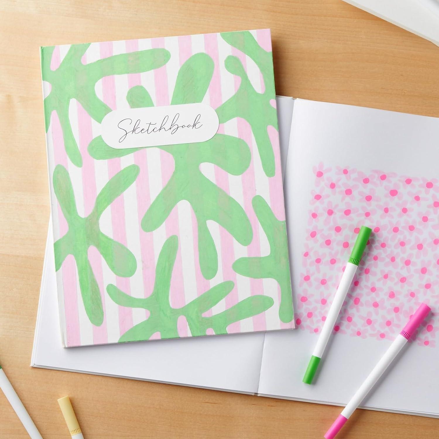 Paper Junkie White Hardcover Blank Books for Kids to Write Stories, 8.5x11 Unlined Journals for Students (36 Pages, 3 Pack)