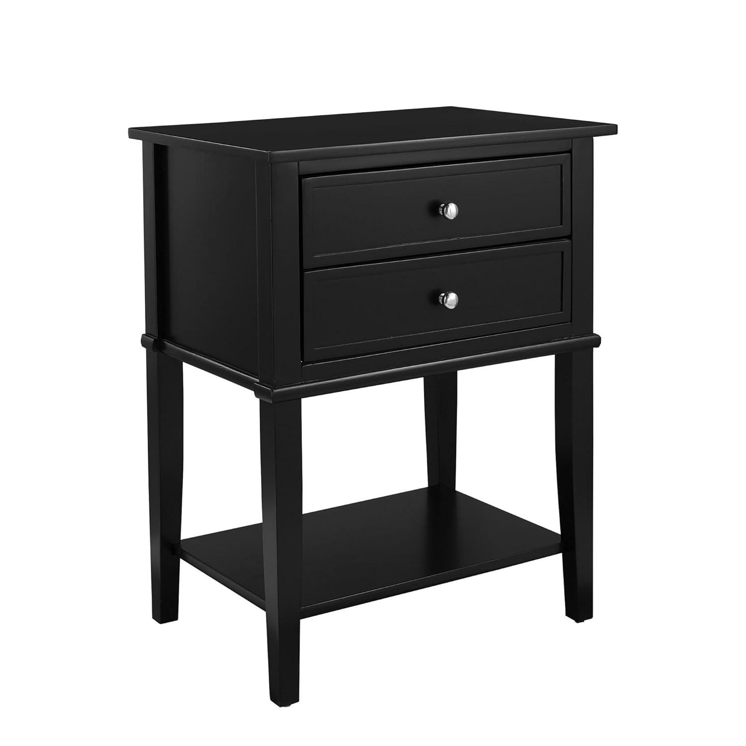 Ameriwood Home Franklin Accent Table with 2 Drawers, Purple