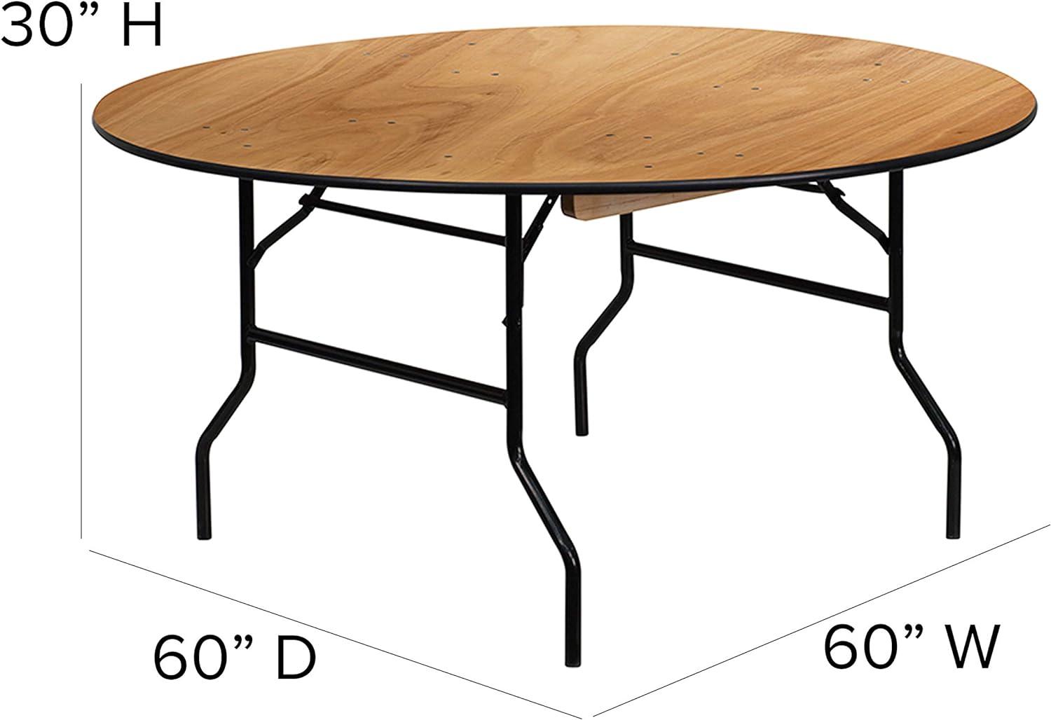 Wofford Round Wooden Folding Event Table by Flash Furniture