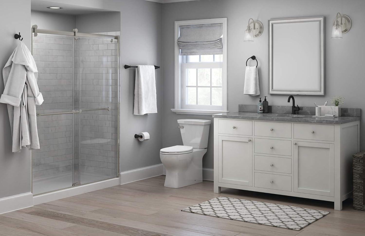 Franklin Brass KIN5PC-MB Kinla 5 Piece Bath Set Matte Black Finish