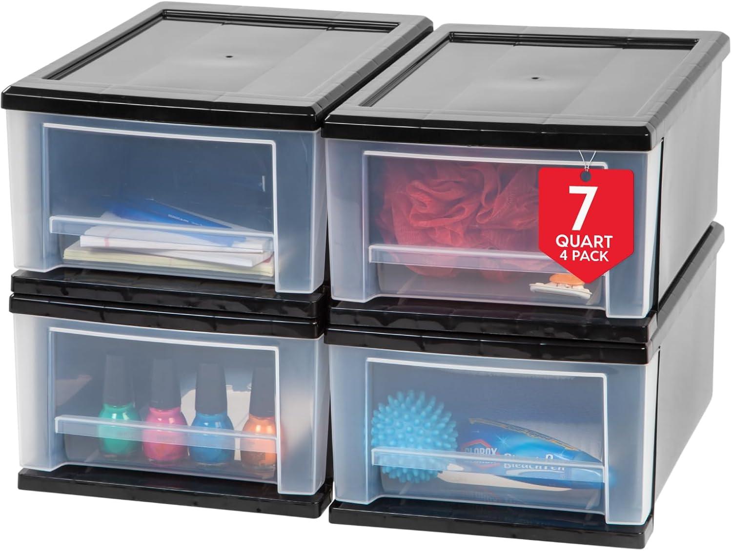 IRIS USA Stackable Plastic Storage Chest