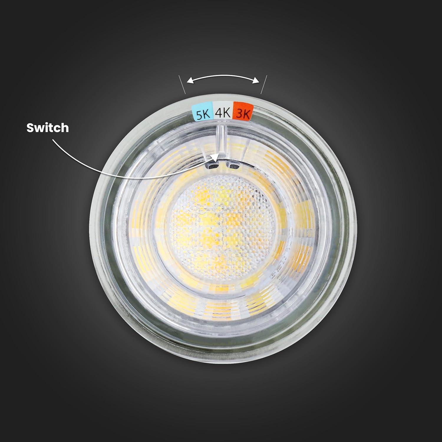 20W Equivalent MR16 GU5.3 Bi-Pin Dimmable 12V Track Light LED Flood Light Bulb 3000K/4000K/5000K Tunable White (18-Pack)