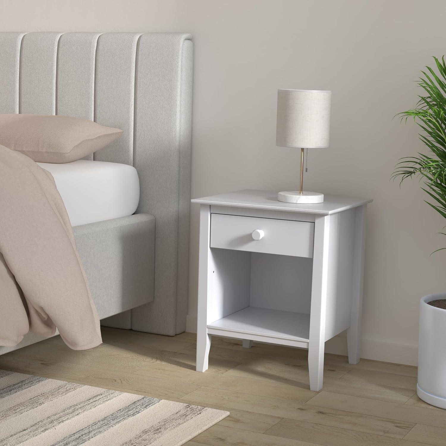 Alaterre Simplicity Nightstand, Dove Gray