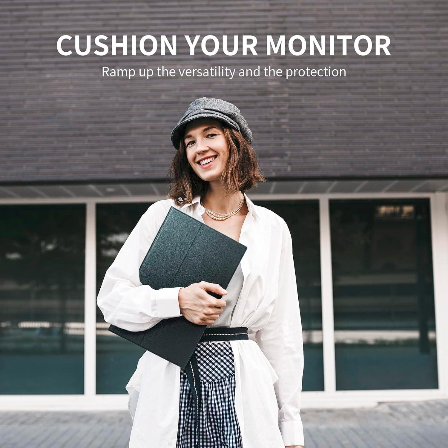 Portable Monitor 15.6" 1080P FHD USB-C HDMI Computer Display with Smart Cover and Dual Speakers, Travel Monitor for Laptop Mac PC Phone PS4/5 Xbox Switch