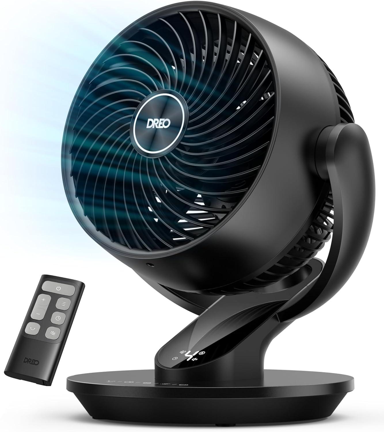 BEACHWATER POOL & SPA, LLC Table Fan For Bedroom, 13-Inch Oscillating Air Circulator Fan, 120° Tilt Adjustment, 28Db Ultra-Quiet, 70Ft Powerful Airflow, 4 Speeds Desk Fans With Remote For Whole Room, Home, Office