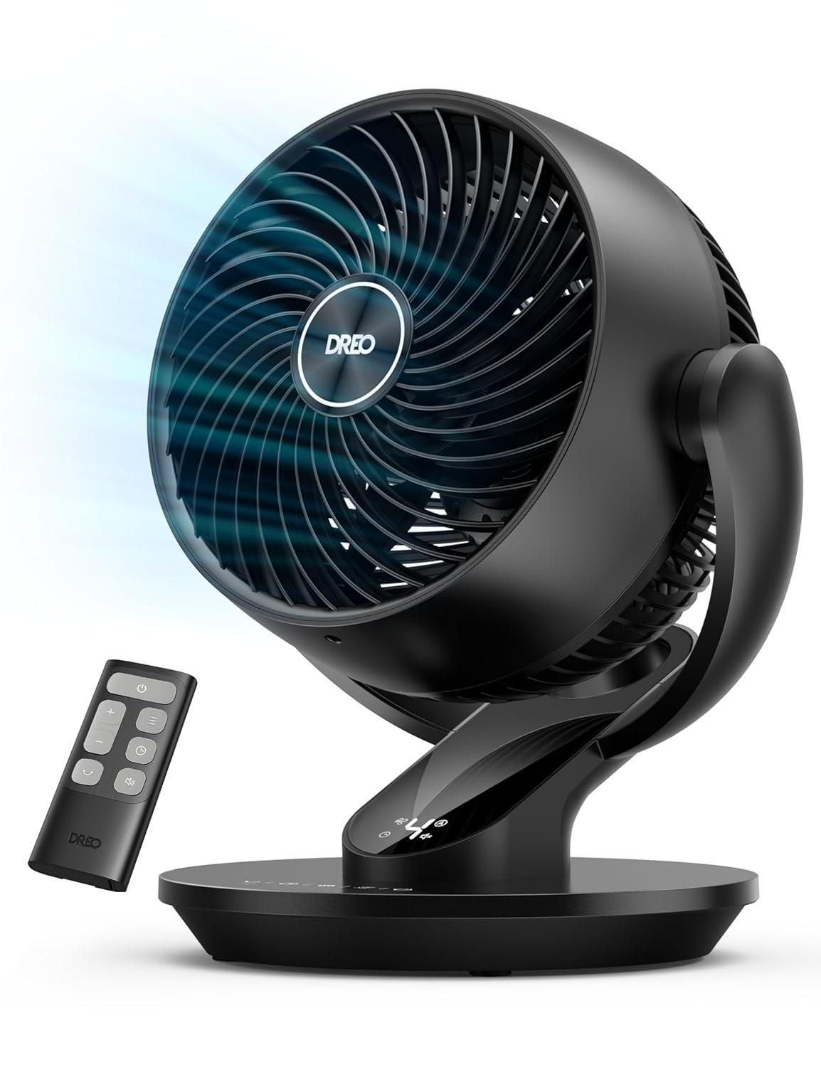 BEACHWATER POOL & SPA, LLC Table Fan For Bedroom, 13-Inch Oscillating Air Circulator Fan, 120° Tilt Adjustment, 28Db Ultra-Quiet, 70Ft Powerful Airflow, 4 Speeds Desk Fans With Remote For Whole Room, Home, Office