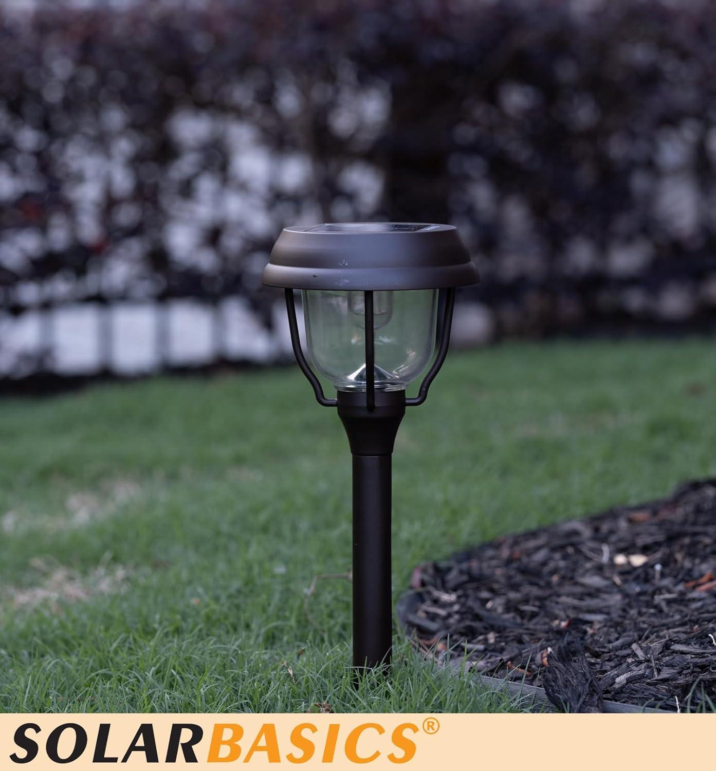 Bronze Solar Powered Integrated LED Aluminum Pathway Light - 8 Pack (Set of 8)