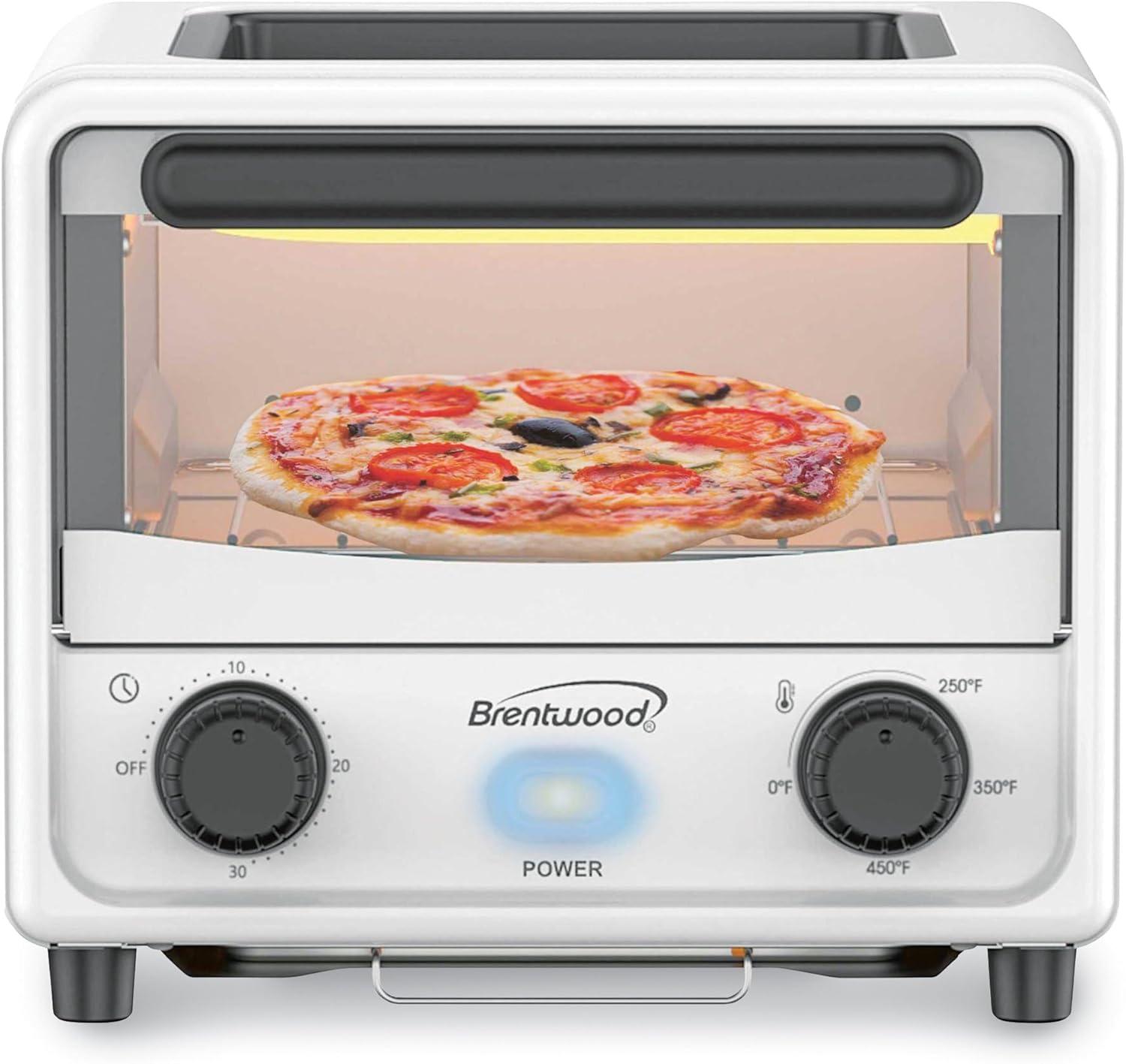 Winston Brands Mini Toaster Oven with Removable Non-Stick Griddle