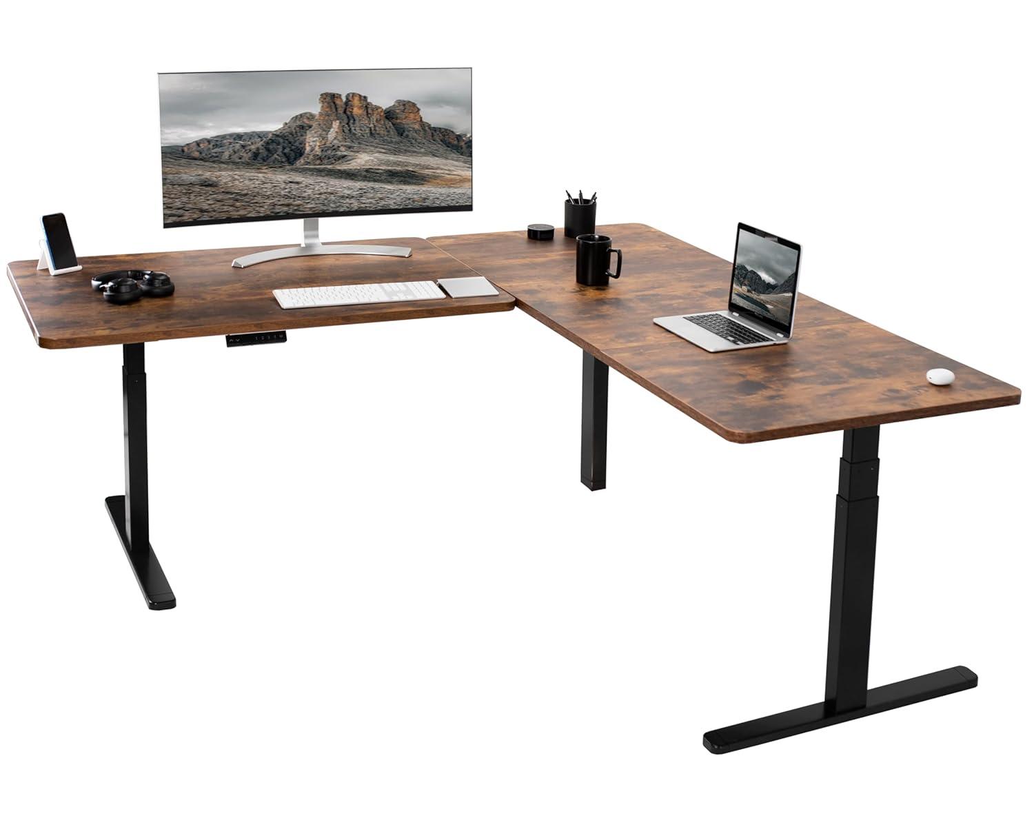 Vivo VIVO Electric 77" x 71" Corner Stand Up Desk, 3E7B Series
