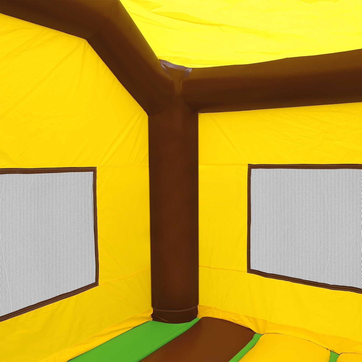 Commercial Grade Jungle Bounce House with Dual Slides and Blower