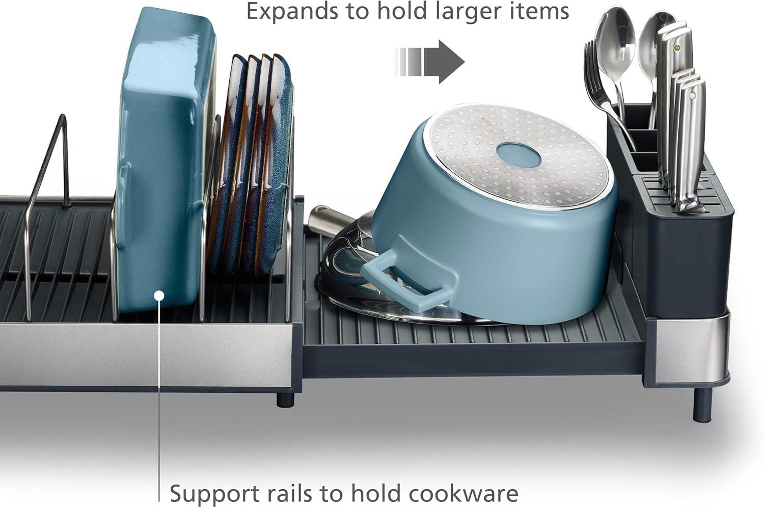 Joseph Joseph Extend Max Steel Expanding Dish Rack for Cookware