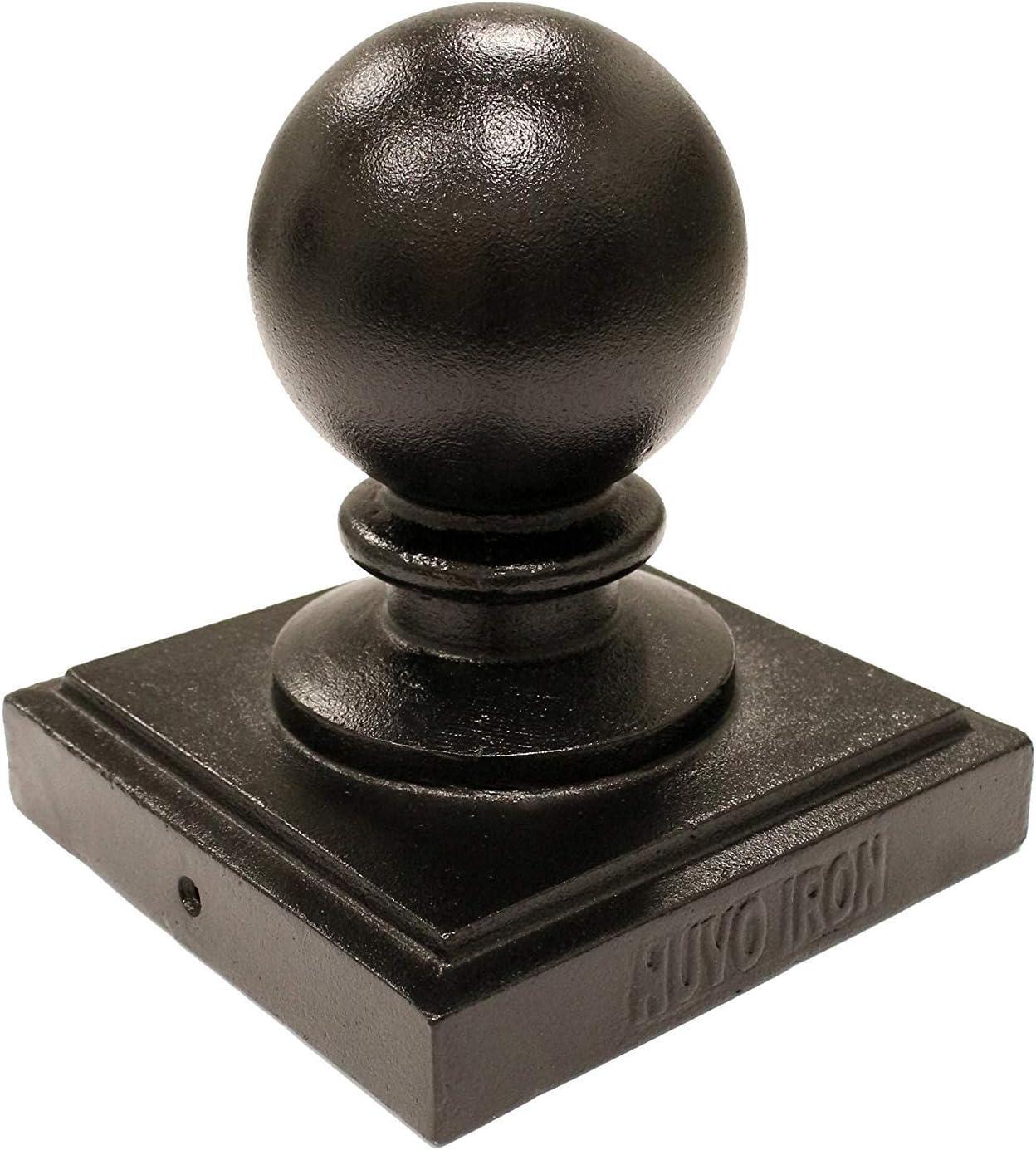 Black Aluminum 5.5" Ball Post Cap