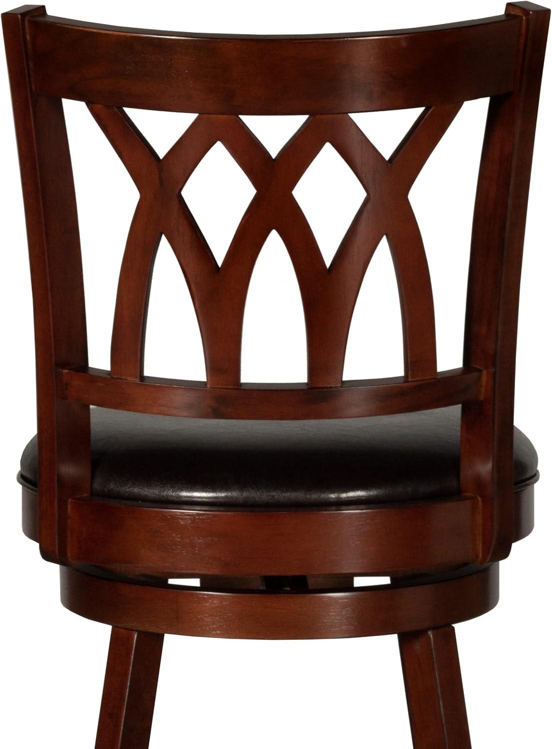 Hillsdale Tateswood 46.75" Wood Transitional Bar Stool in Cherry