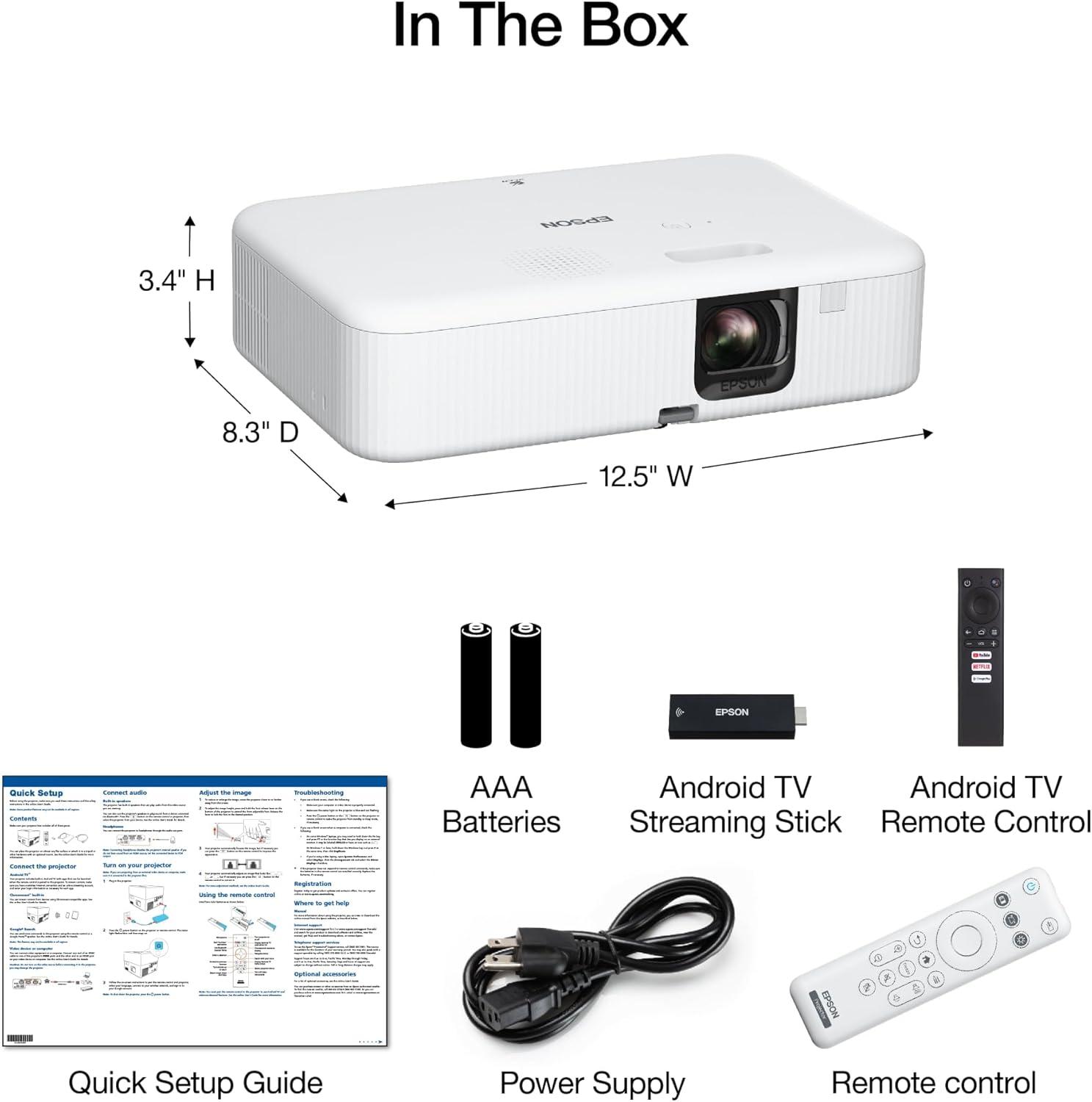Epson EpiqVision Flex CO-FH02 Smart Portable Projector