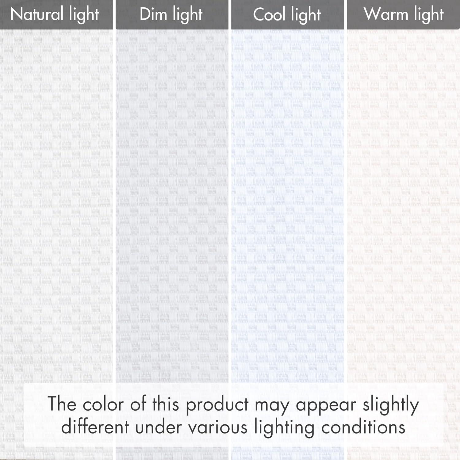 27"x64" Paxton Basketweave Room Darkening Cordless Roman Shade White - Madison Park: Window Blinds, Indoor Use