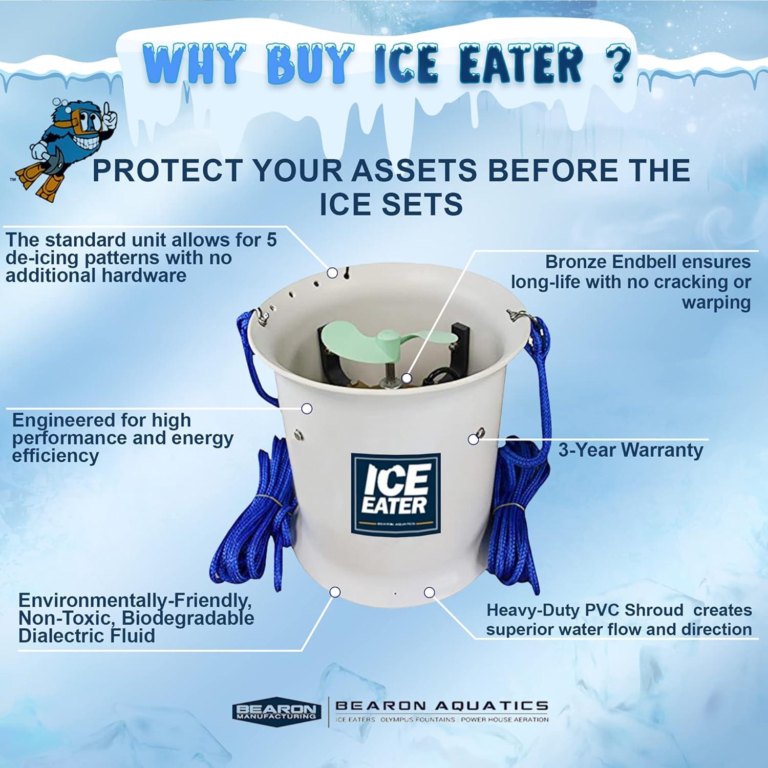 Power House Ice Eater 1/2 HP Pond De-Icer [P500]